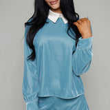 Missy Velvet Collared Top