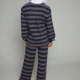 Meadow Striped Knit Polo Sweater