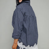 Keaton Plaid Lace Mini Skirt