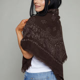 Sasha Bandana Scarf - Chocolate