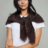 Sasha Bandana Scarf - Chocolate