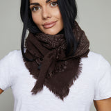Sasha Bandana Scarf - Chocolate