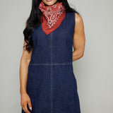 Kamari Denim Shift Mini Dress