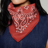 Classic Paisley Bandana - Terracotta