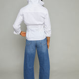 Nancy Peplum Button Down Shirt