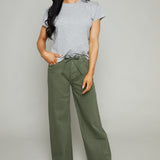 Julien Relaxed Drawstring Jean - Olive