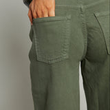 Julien Relaxed Drawstring Jean - Olive