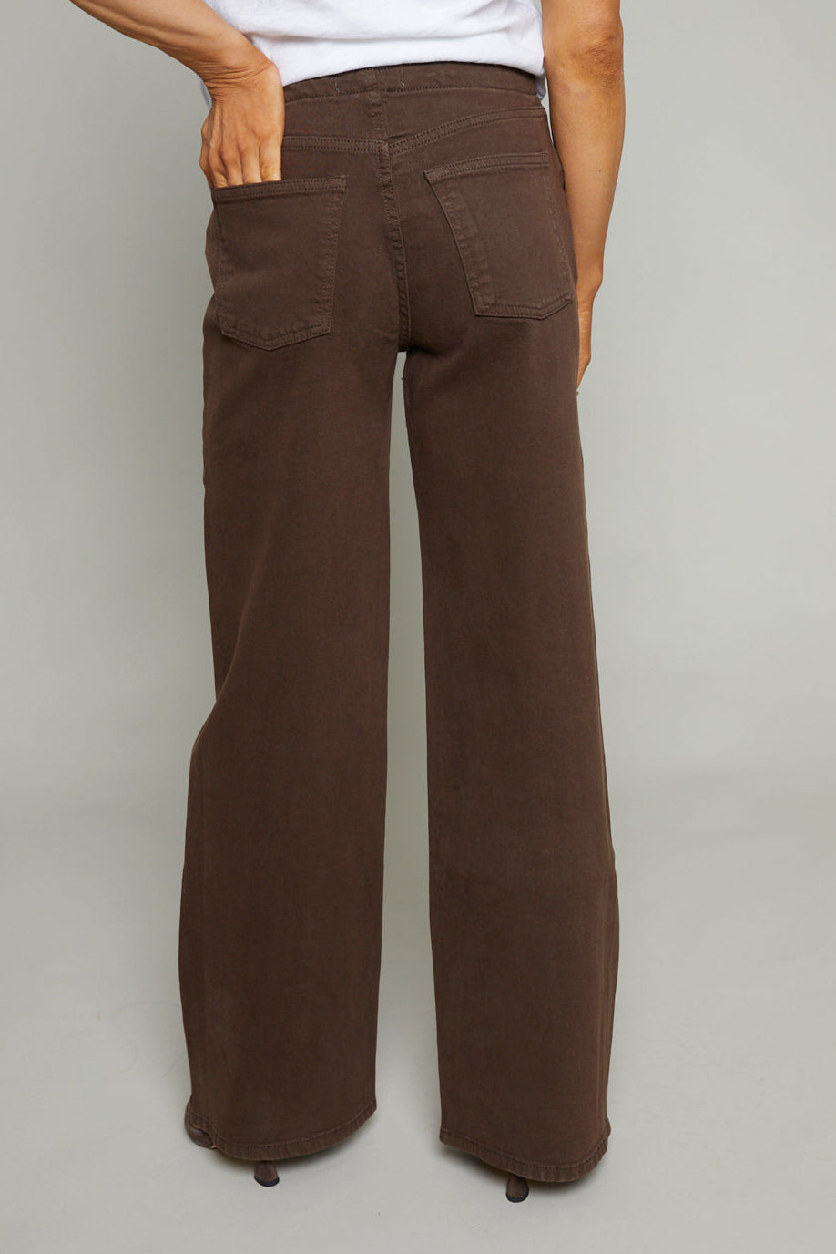 Julien Relaxed Drawstring Jean - Dark Roast