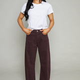 Hadley Soft Curve Barrel Jeans - Garnet