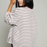 Tate Contrast Striped Pullover Sweater