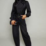Rey High Rise Relaxed Barrel Jean