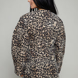 Vanessa Leopard Jacquard Tailored Jacket