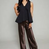 Angelica V Neck Peplum Top