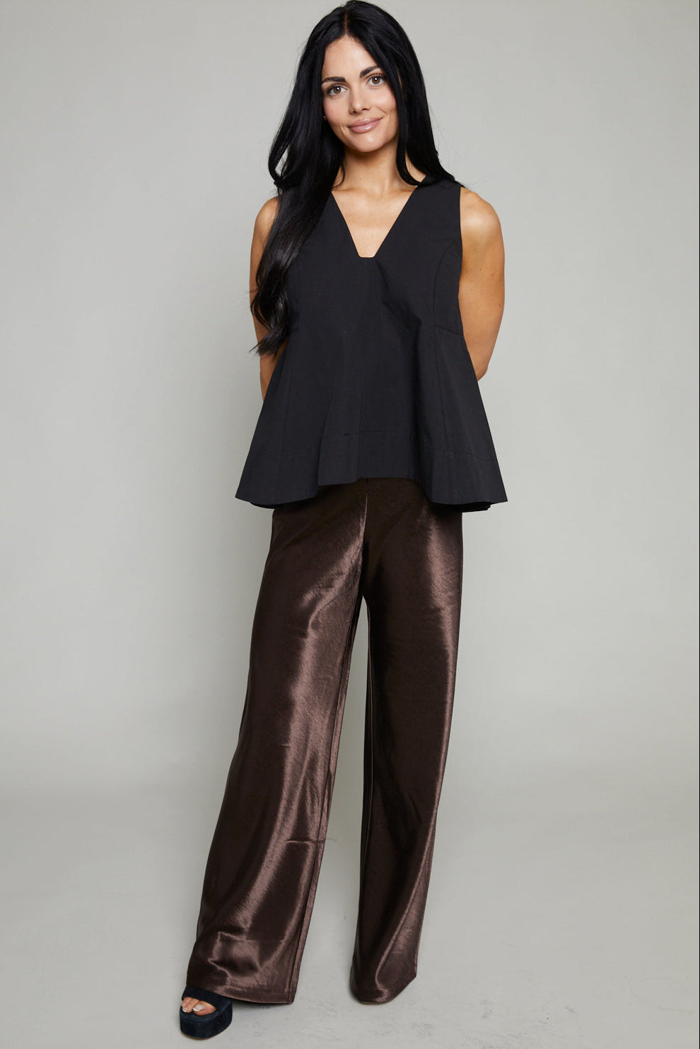 Rochelle Satin Bias Pants