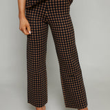 Hope Houndstooth Knit Ankle Pants
