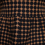 Dominique Houndstooth Knit Peplum Top