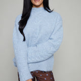 Tammy Cable Knit High Neck Sweater