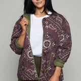 Meredith Reversible Quilted Bandana Jacket