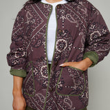 Meredith Reversible Quilted Bandana Jacket