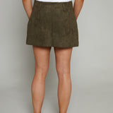Pixie Vegan Suede Mini Skirt