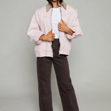 Rosalina Oversized Pink Denim Jacket