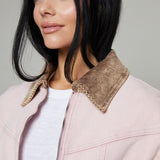 Rosalina Oversized Pink Denim Jacket