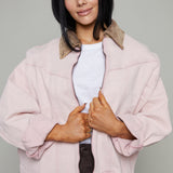 Rosalina Oversized Pink Denim Jacket