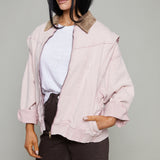 Rosalina Oversized Pink Denim Jacket