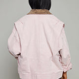 Rosalina Oversized Pink Denim Jacket