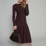 Constance Drop Waist Sweater Midi Dress