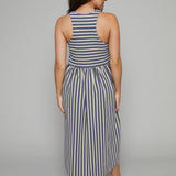 Tawyna Striped Knit Midi Dress
