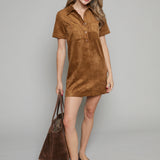 Levi Faux Suede Mini Dress