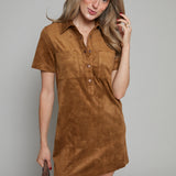 Levi Faux Suede Mini Dress