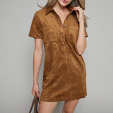 Levi Faux Suede Mini Dress