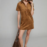 Levi Faux Suede Mini Dress