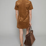 Levi Faux Suede Mini Dress