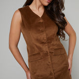 Natalia Textured Corduroy Mini Dess