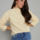 Greer Boucle Knit Sweater - Butter