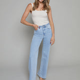 Tyler High Rise Wide Leg Jean - Sky Blue