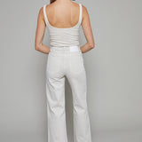 Tyler High Rise Wide Leg Jean - Dune