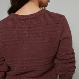 Lola Tonal Stripe Cropped Cardigan - Sandalwood