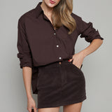 Gabrielle Oversized Button Up