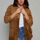 Margot Oversized Faux Suede Coat
