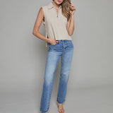 Polly Boucle Quarter Zip Vest