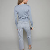 Chloe Cropped Straight Leg Jeans - Enigma