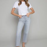 Chloe Cropped Straight Leg Jeans - Enigma