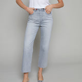 Chloe Cropped Straight Leg Jeans - Enigma