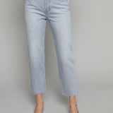 Chloe Cropped Straight Leg Jeans - Enigma