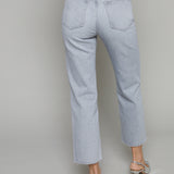 Chloe Cropped Straight Leg Jeans - Enigma