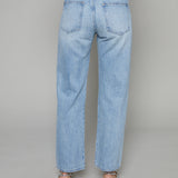 Kirby Bowed Straight Leg Studded Jeans - Aries